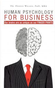 Human Psychology for business. Our brains are as unique as our finger prints.
An introductory text on human psychology for business.